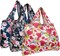 Wrapables Large Foldable Tote Nylon Reusable Grocery Bag, 3 Pack